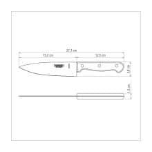 چاقوی 6 اینچ 21131076 سرآشپز با دسته پلی وود ترامونتینا